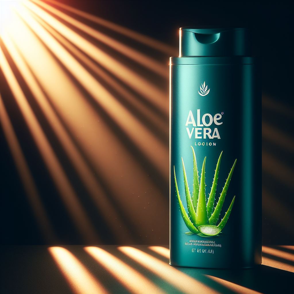 Aloe Vera Lotion bottle New Prompts