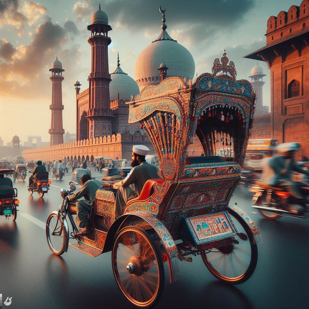 bustling streets of Lahore New Prompts