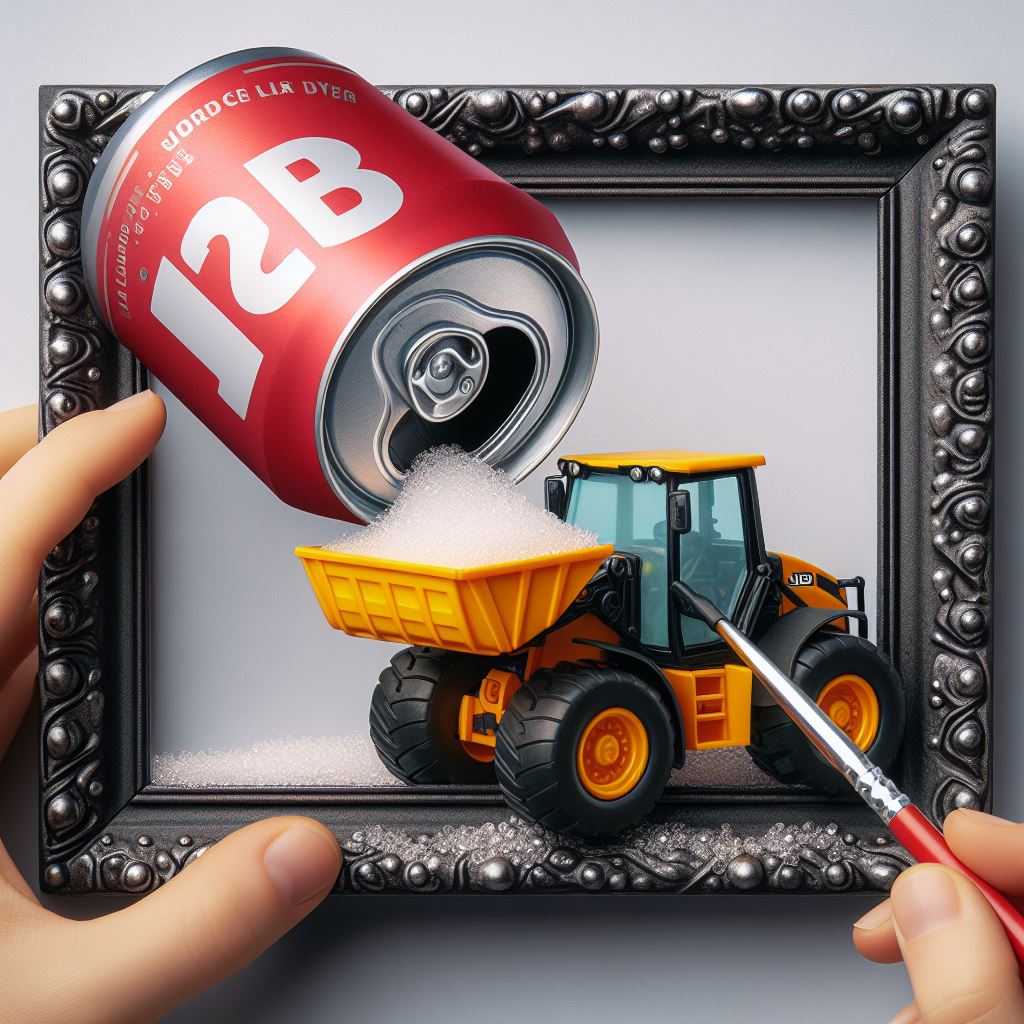 creative framing JCB Truck Using Prompts