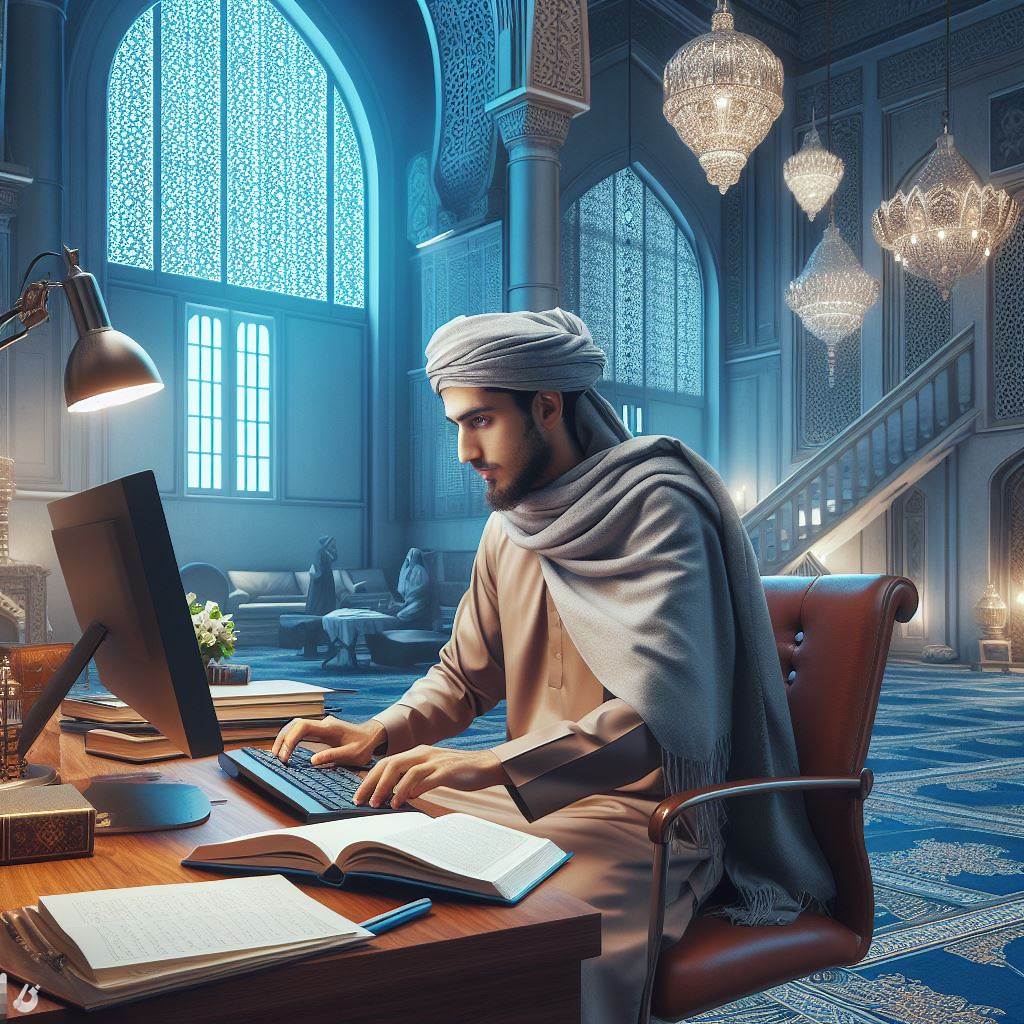 elegant Islamic studio Using Prompts