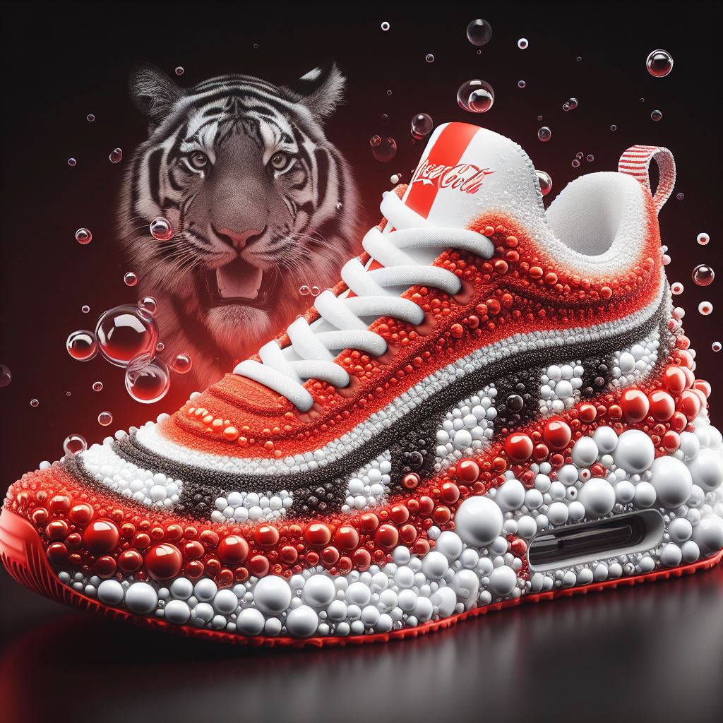 fizzing soda Sneakers Using Prompts