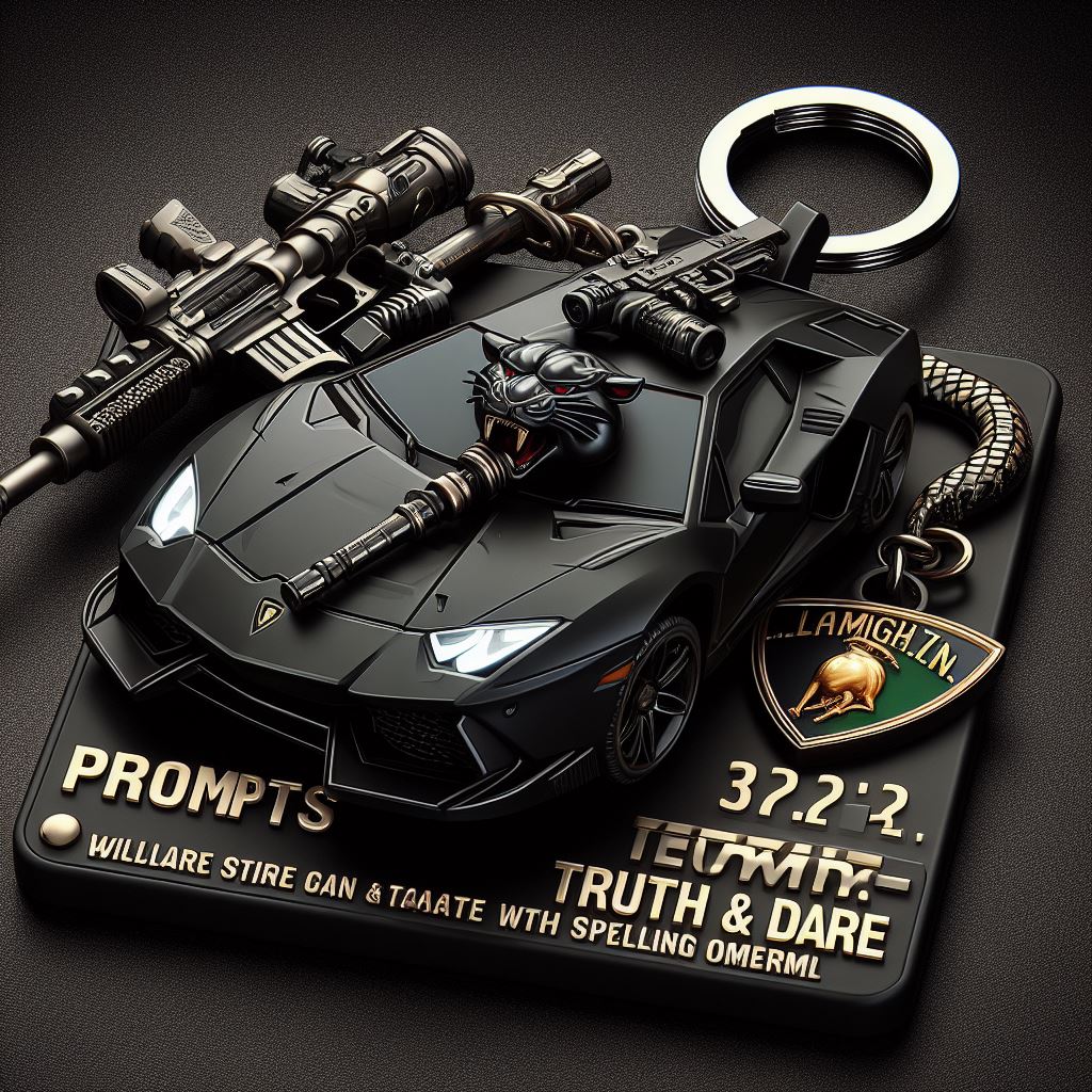 keychain of Lamborghini car New prompts