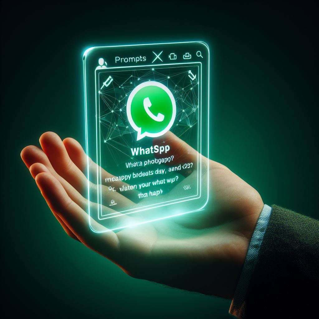 WhatsApp's Holographic Leap Using Prompts